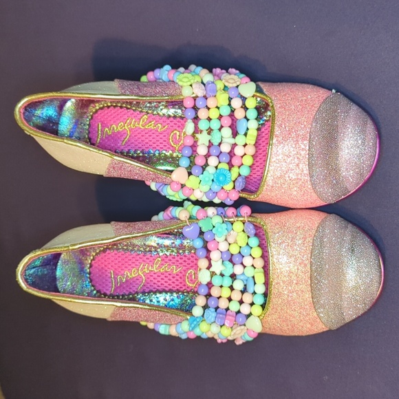 Irregular Choice Pastel Beads Heart Heels - Picture 2 of 4